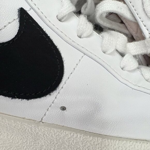 Nike Men's Blazer Mid '77 Vintage Hi Tops Sneakers Men’s 8.5 White Black Leather - Picture 8 of 13